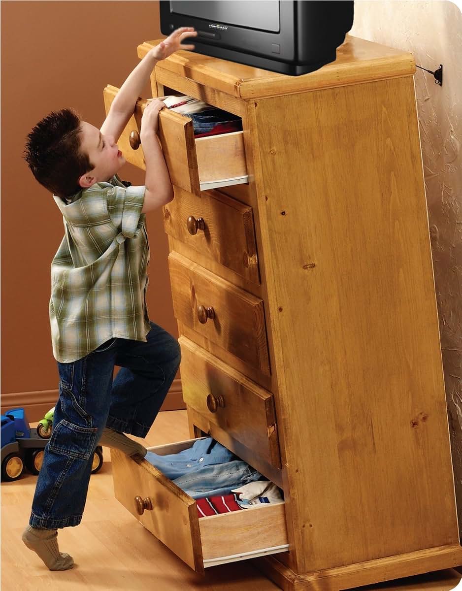 Electriduct Furniture Anti-Tip Kit With 400 Pound Capacity (photo 3)