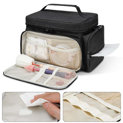 Portable Breast Pump Carrying Bag for Travel and Accessories
