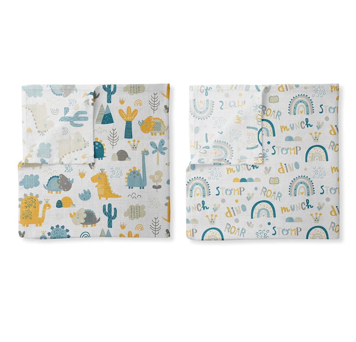 Bacati - Muslin Swaddle Blanket for Boys, Baby Receiving Blanket, Newborn Gift, Baby Shower Item, Wearable Swaddling (photo 3)