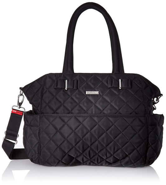 Storksak Bobby Quilted Shoulder Bag in Black