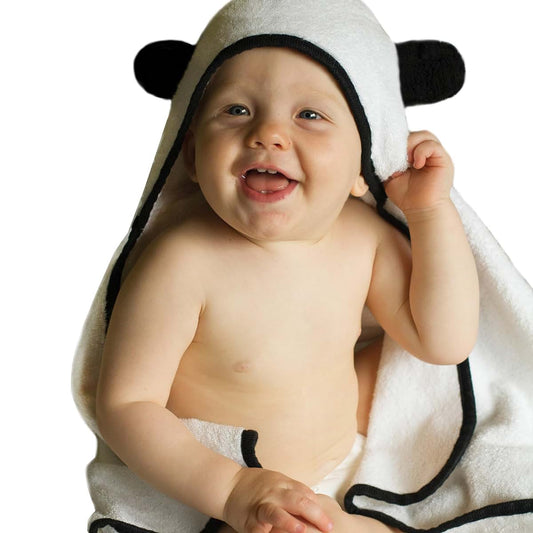 BedVoyage Baby Hooded Towel And Washcloth Set With Panda Theme