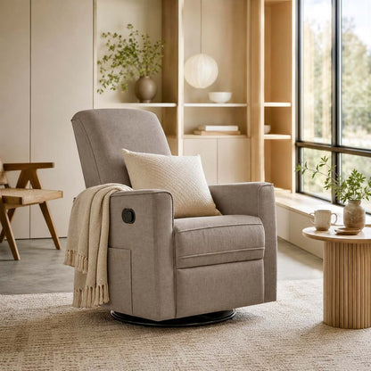 Evolur Raleigh Plus Nursery Glider Recliner, GREENGUARD Gold, Light Truffle (photo 2)