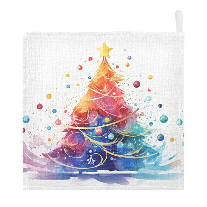 Bolaz Baby Gauze Towels 100% Cotton Christmas Tree 3 Pack