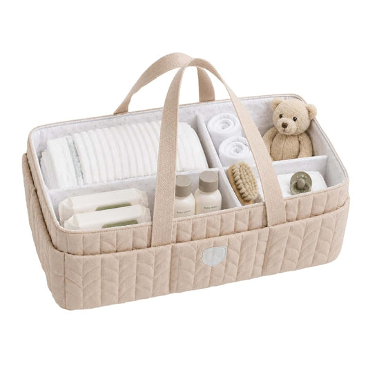 Koala Babycare Baby Diaper Caddy Organizer - Large Portable Nursery Storage Baby Basket with Handles for Newborn