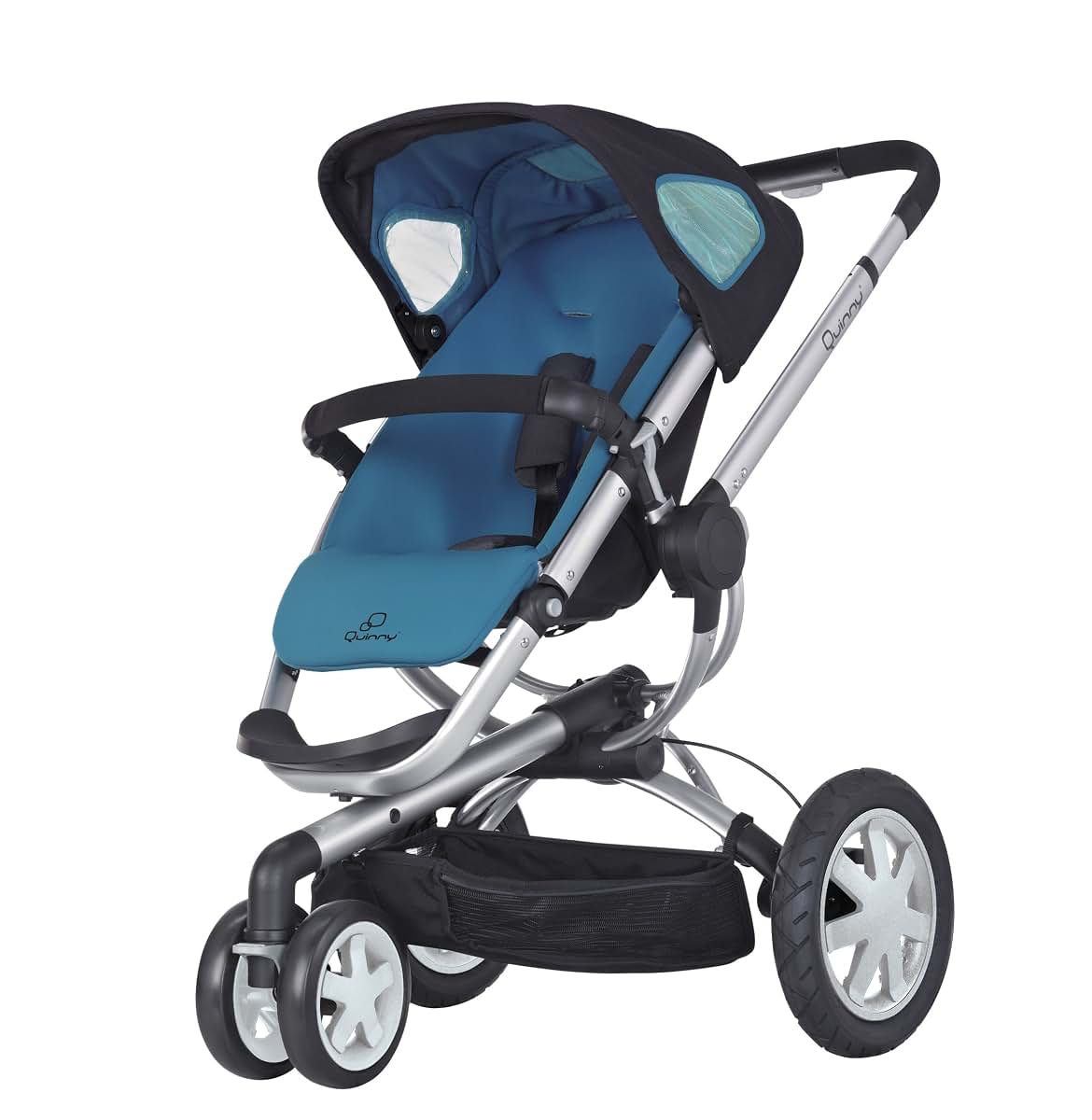 Quinny 2012 Buzz Stroller Blue Scratch with Automatic Unfolding System