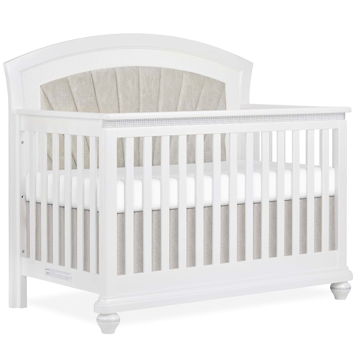 Evolur Nova 5-in-1 Convertible Full-Size Baby Crib in Shimmering Stardust