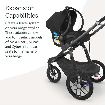 UPPAbaby Car Seat Adapter for Ridge Stroller - Fits Maxi-Cosi, Nuna, Cybex, Clek