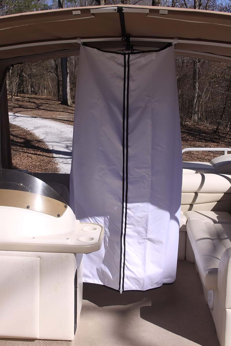 Vortex Privacy Room White Canvas 38 x 30 x 69 Inches for Boating