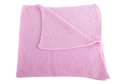 Love Cashmere 100% Cashmere Baby Blanket for Girls - Baby Pink