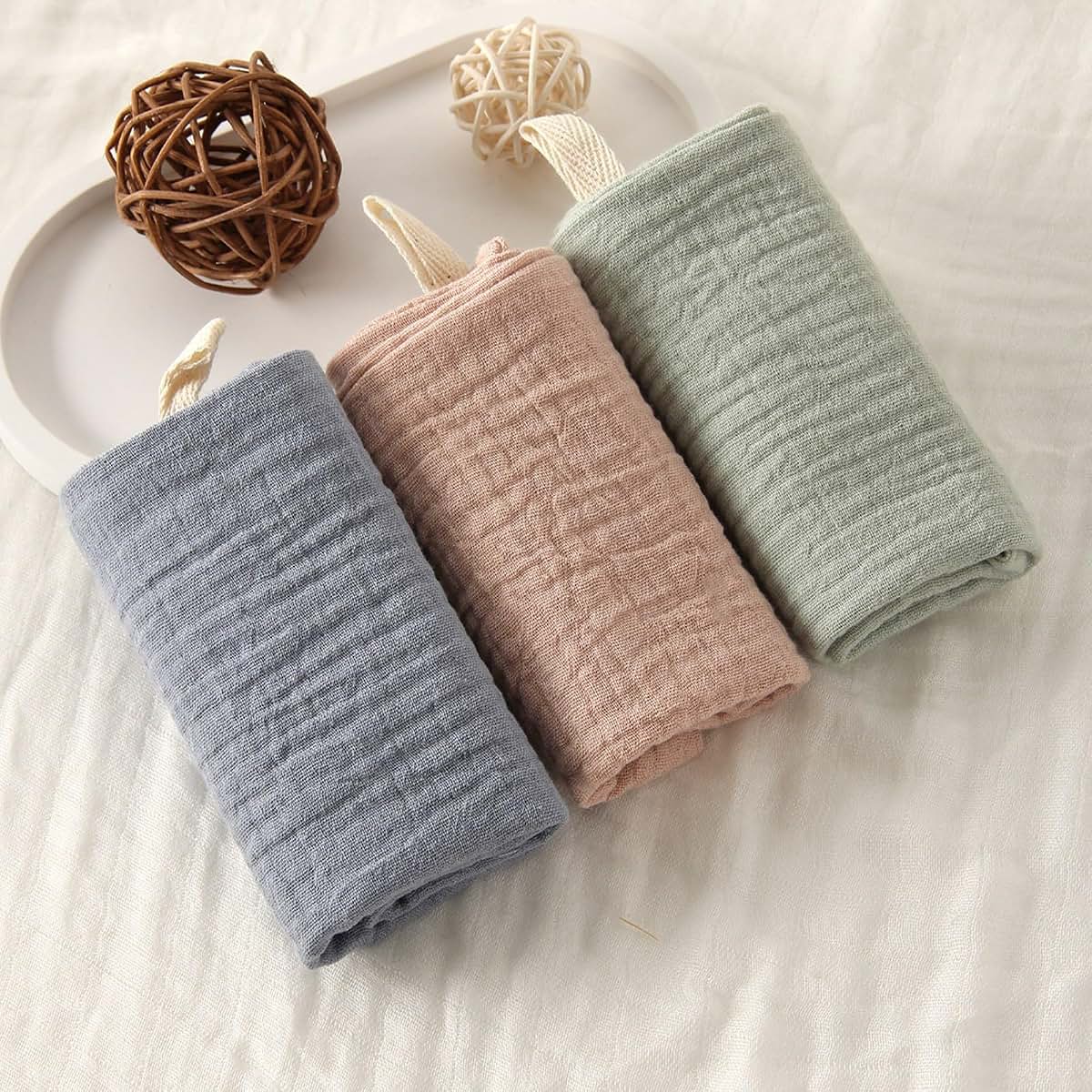COYENRAT 3PCS Cotton Handkerchief Face Towel For Baby (photo 3)