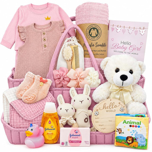 Beyond The Box New Baby Diaper Bag Caddy Organizer Gift Set