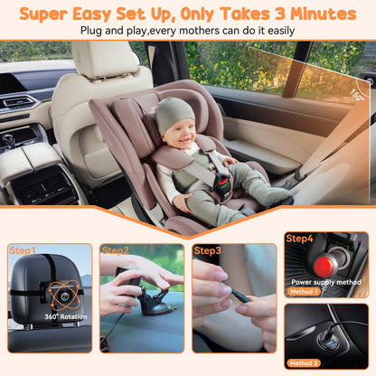 Rohent Dual Baby Car Camera System 2 Pack