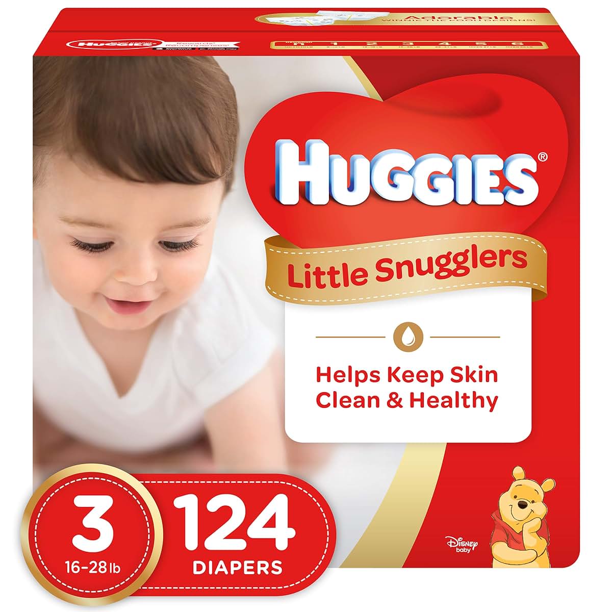 Huggies Little Snugglers Baby Diapers Size 3 16-28 lb 27 Count
