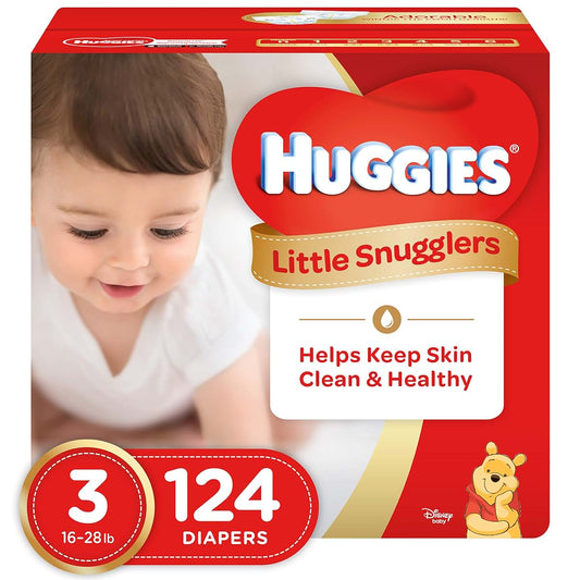 Huggies Little Snugglers Baby Diapers Size 3 16-28 lb 27 Count