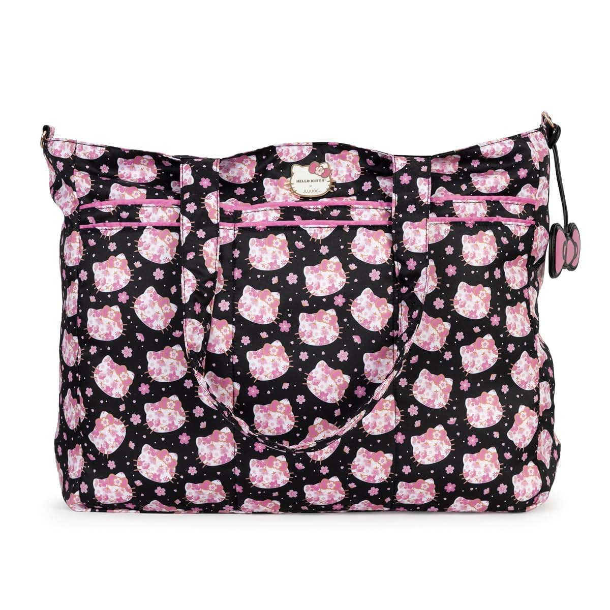 JuJuBe x Hello Kitty Super Be Plus Tote Bag, Cherry Blossom Pink
