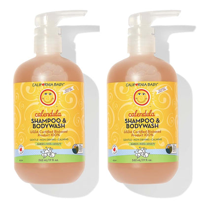 California Baby Calendula Shampoo and Body Wash for Gentle Cleansing