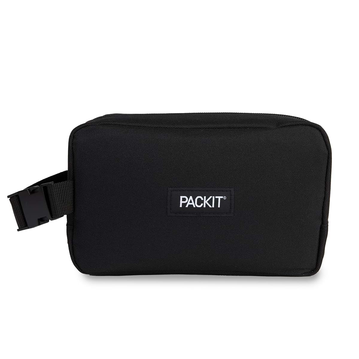 PackIt Freezable Dual Compartment Snack Box In Black