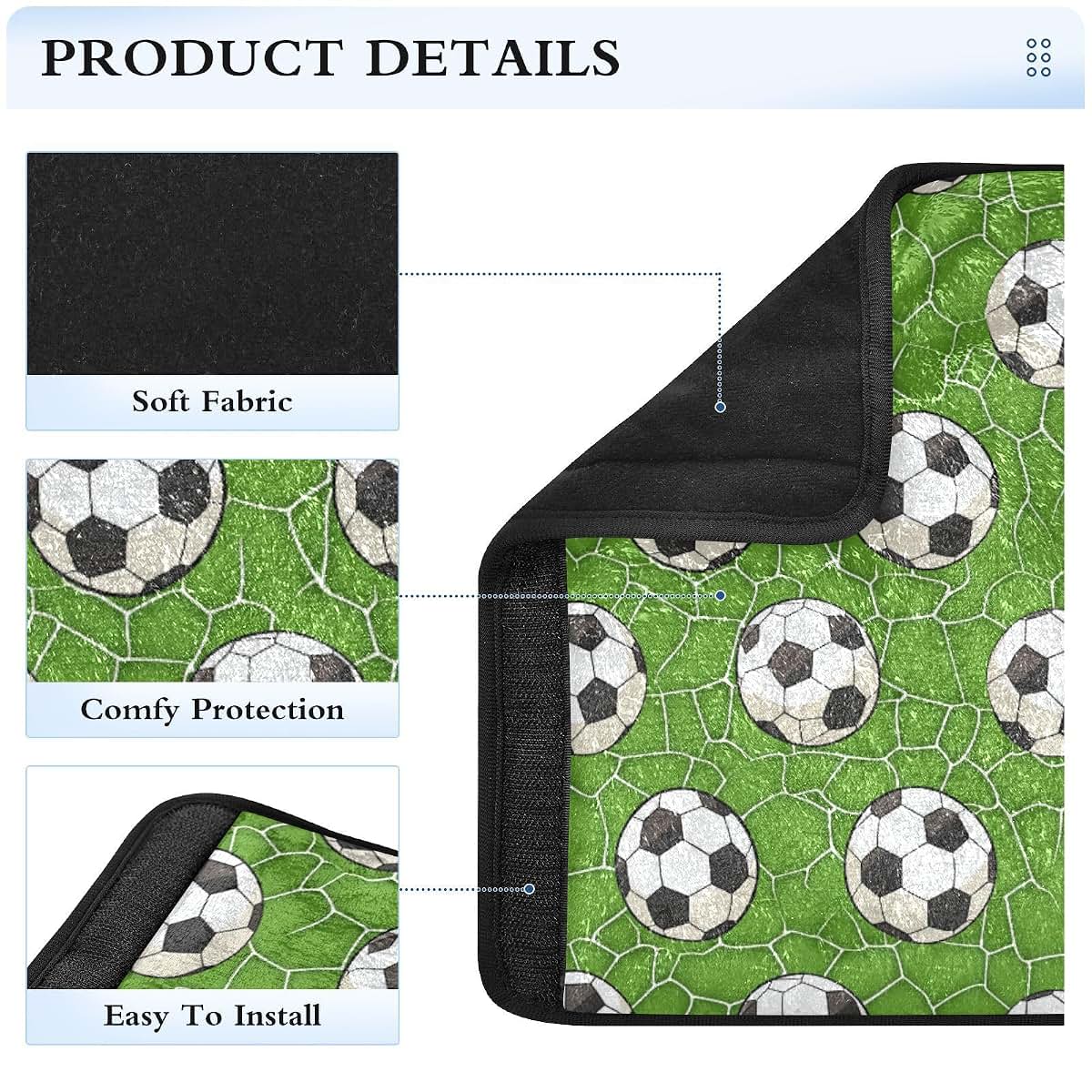 Vdsrup Football Seat Belt Strap Covers