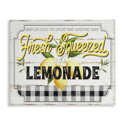 Stupell Industries Rustic Lemonade Canvas Art Print 48 x 36 Inches
