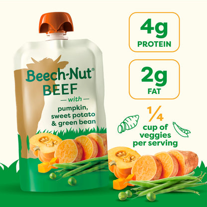 Beech-Nut Beef & Veggies Baby Food Pouch