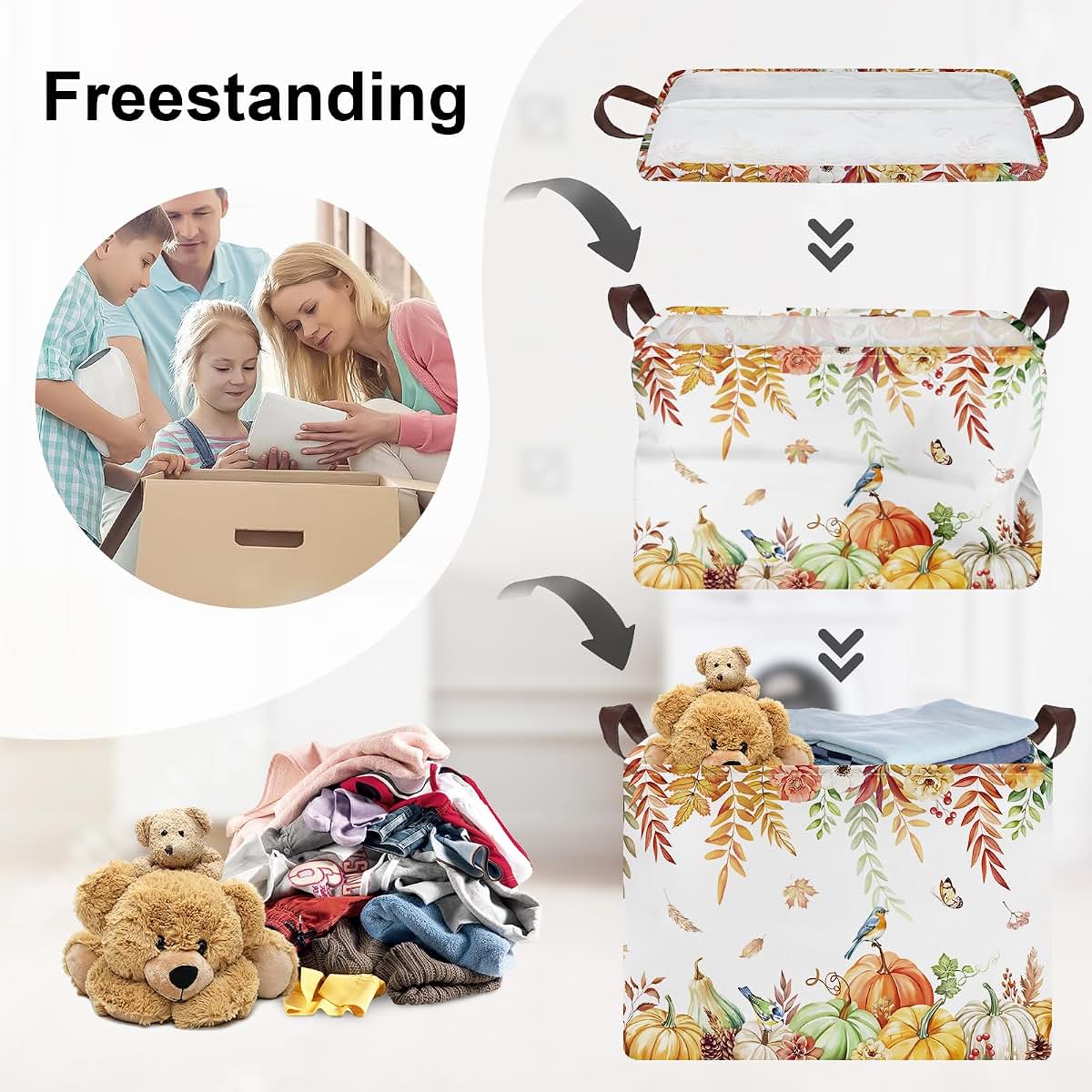 Stars of Dream Fall Thanksgiving Baby Storage Basket