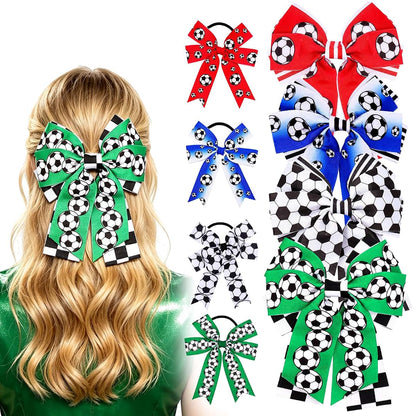 Vodolo Soccer Themed Hair Bows And Clips