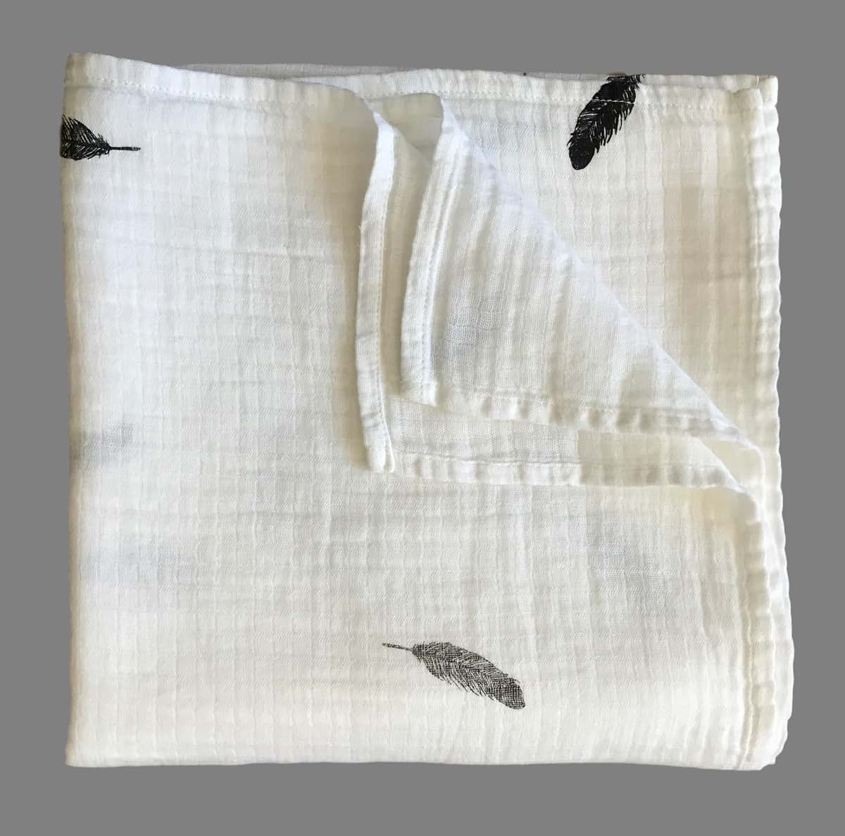 Effe Bebe Muslin Cotton Swaddle Blanket 3-Pack In Classic Grey (photo 4)
