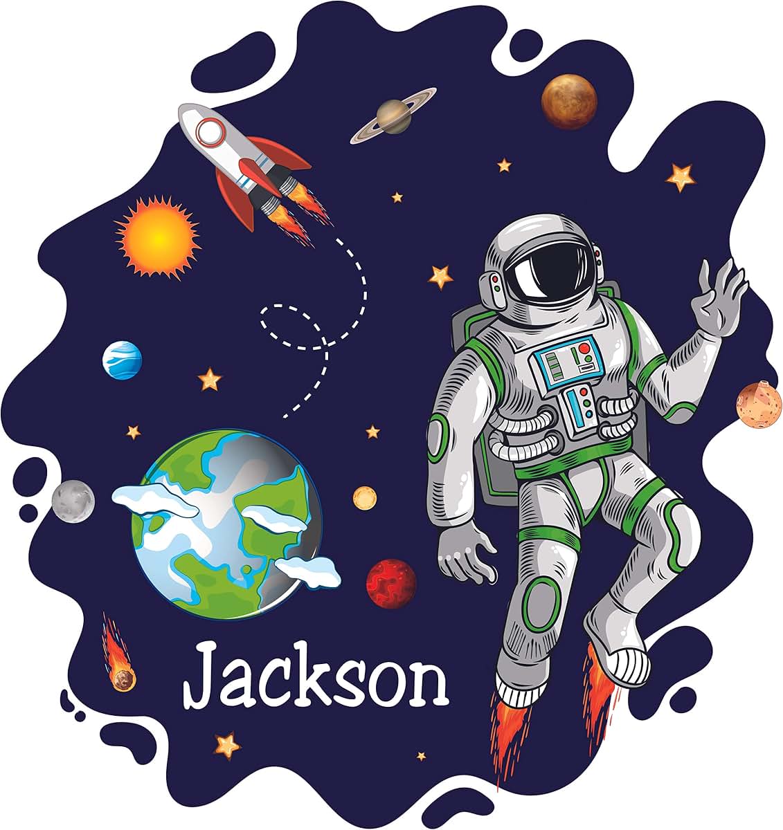 DS Inspirational Decals Abstract Space Background Sticker