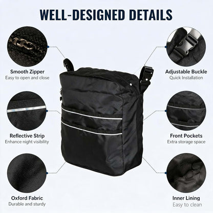 HHEQPKK Wheelchair Storage Bag For Golden Cricket Scooter