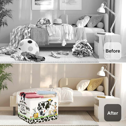 Stars of Dream Farm Animals Storage Basket, Collapsible, 36L