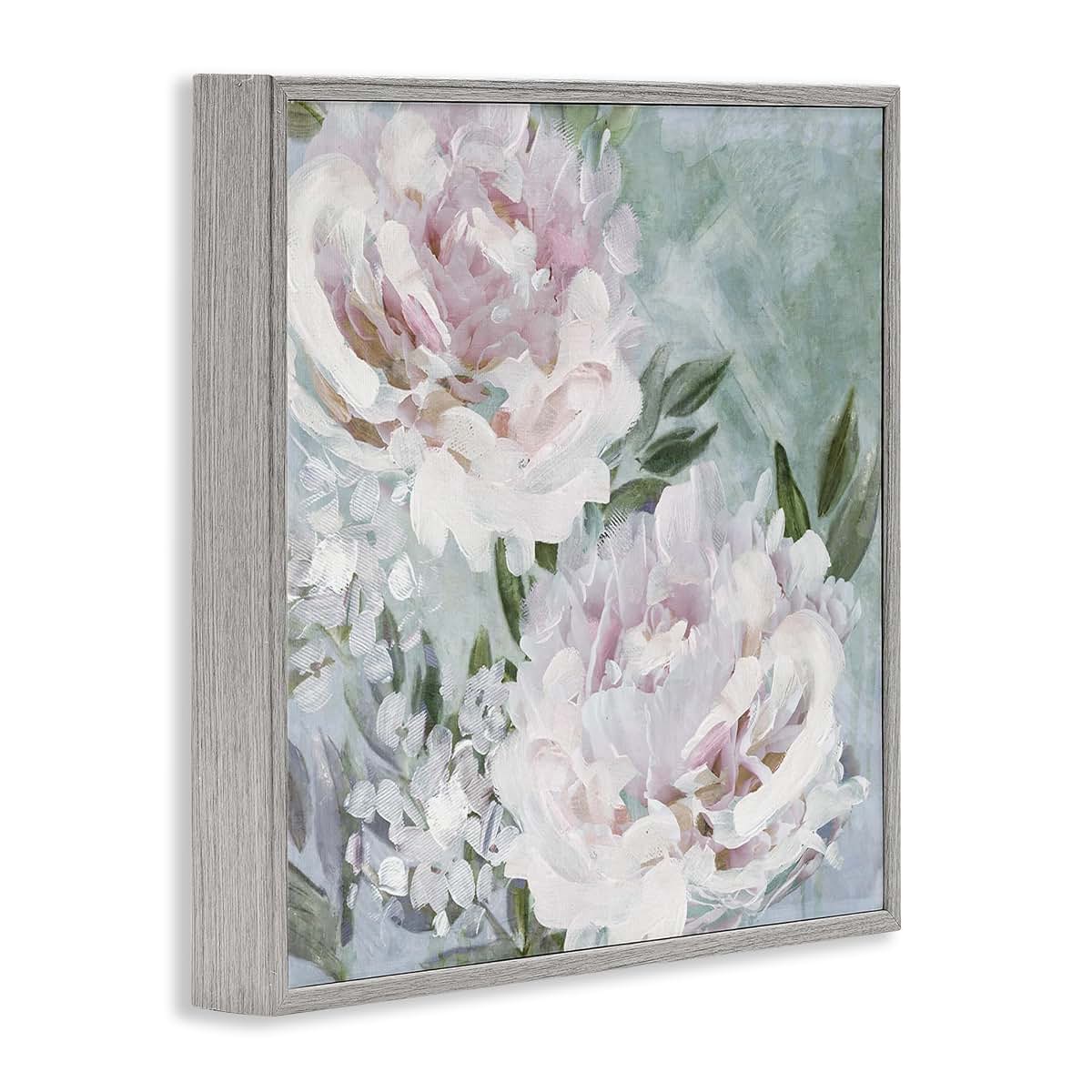 Stupell Industries Fluffy Pink Peonies Framed Giclée Print 24 X 24 Inch Ready To Hang