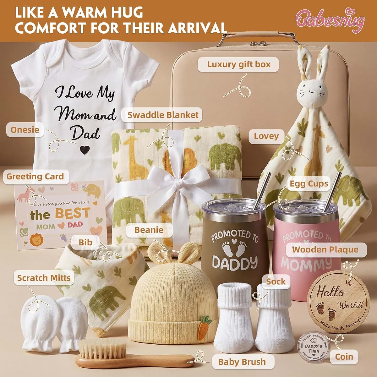 Babesnug 16-Piece Newborn Gift Set With Suitcase Box (photo 3)