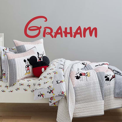 WallTag Custom Name Wall Decal- Baby Boy Girl Unisex - Nursery Decal for Home Bedroom Children - Wall Sticker (410B)