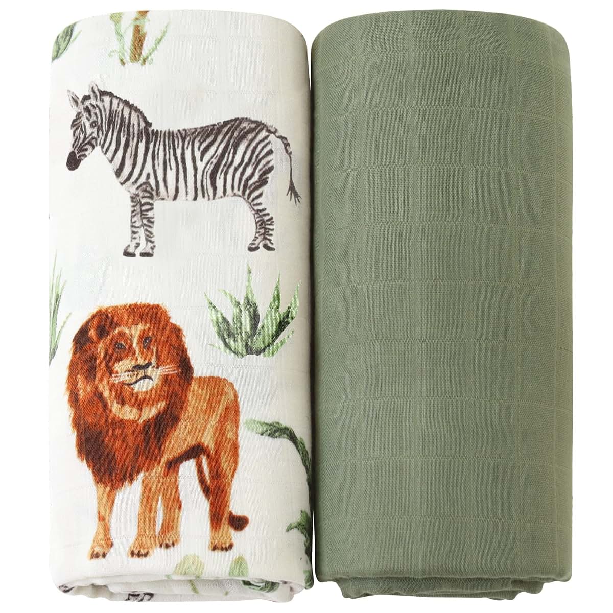 Muslin Swaddle Blanket for Baby | Woodland Receiving Wrap