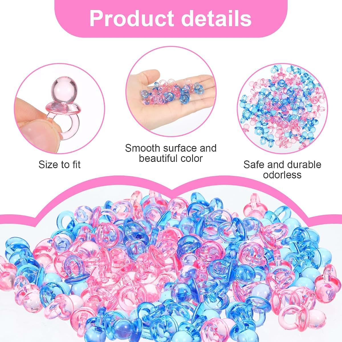Amabro Mini Acrylic Pacifier Table Decorations