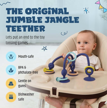 Jumble Dream Jumble Jangle Baby Teether – Suction Toy & High Chair Toy, Green (photo 2)