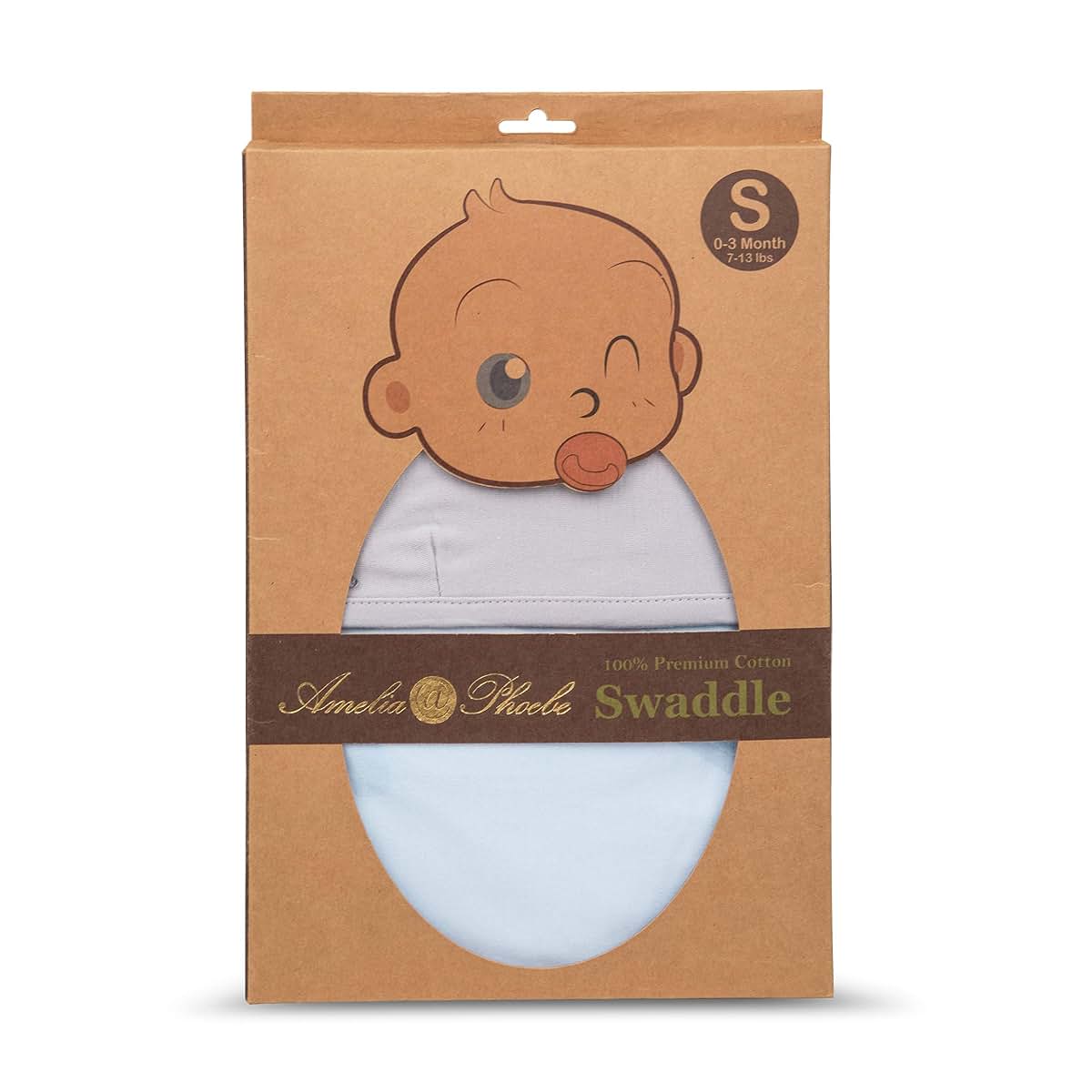 Amelia@Phoebe Adjustable Cotton Swaddle Blanket 2 Pack (photo 2)