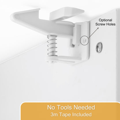 Baby Safety Locks - 12 Pack Invisible Cabinet Locks