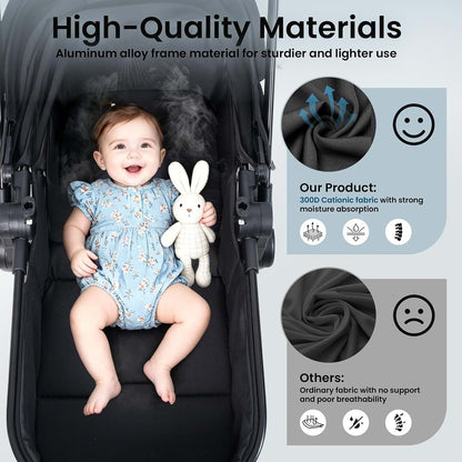 Leooy Convertible Stroller for Newborn and Toddler Use