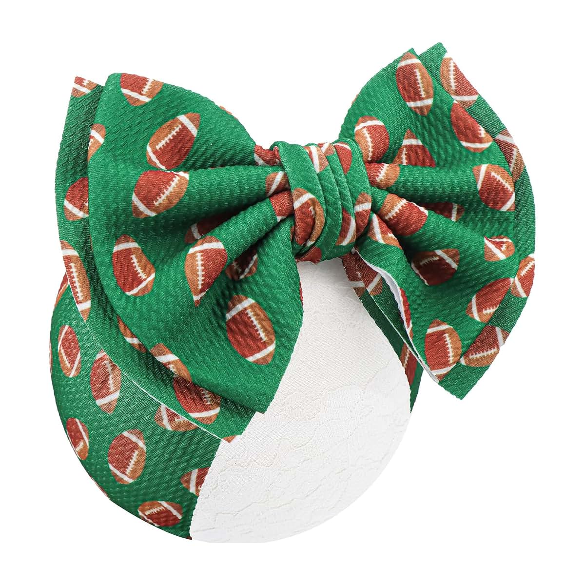 BabyOneStop YanJie Football Pattern Baby Headband With Waffle Fabric Bow