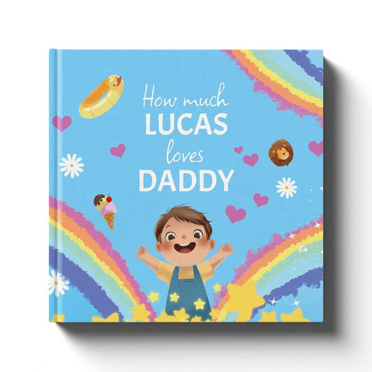 Luna Studios I Love Dad - Gift for Dad from Child - Personalized Children's Book (I Love Daddy)