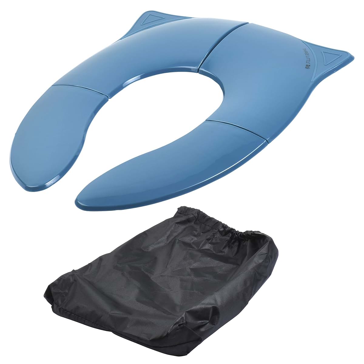 THREE LITTLE TOTS - Modern and Safe Portable Potty Seat, Dark Teal Folding Travel Potty Training Seat for Girls and (photo 2)