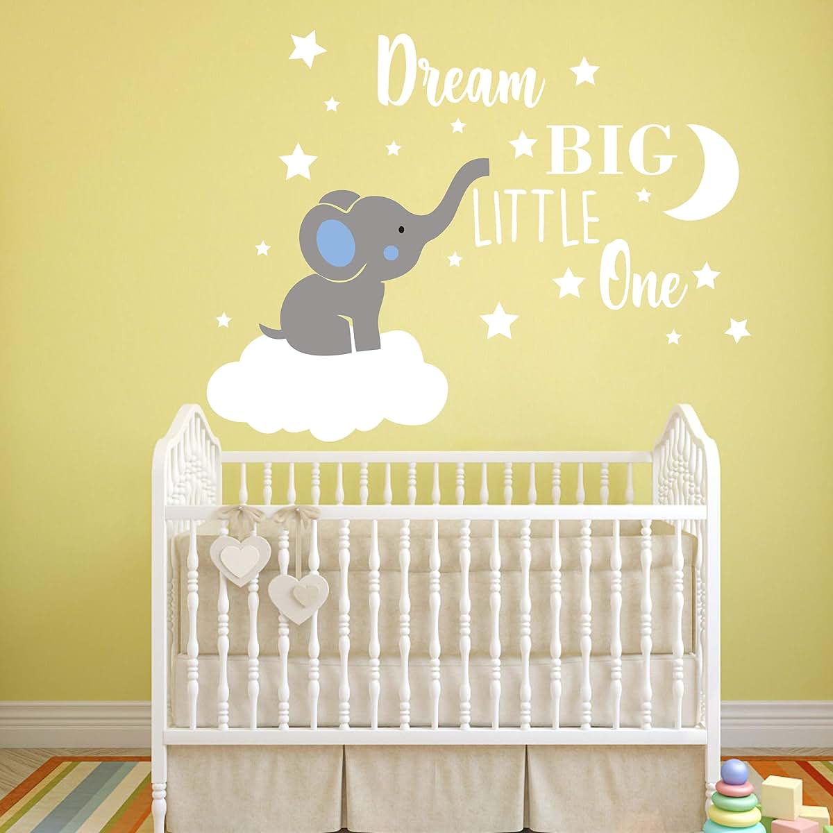 Elephant Wall Decal Set for Nursery and Kids Room Decor
