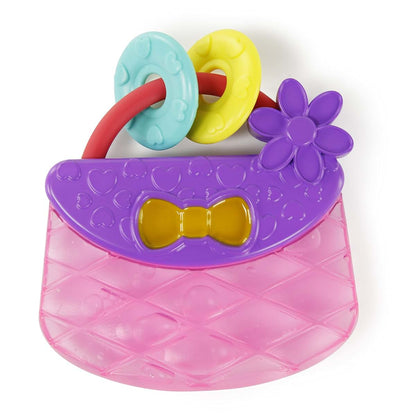 Bright Starts Carry & Teethe Purse Chillable Teether Toy Pretty in Pink