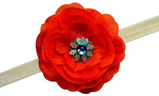 Funny Girl Designs Island Princess Flower Headband for Babies and Toddlers (3 Yrs and Up)