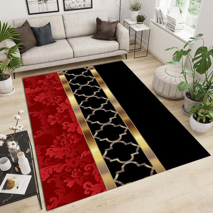 GIRTFU Modern European Style Low Pile Area Rug, 4ft x 6ft (photo 2)