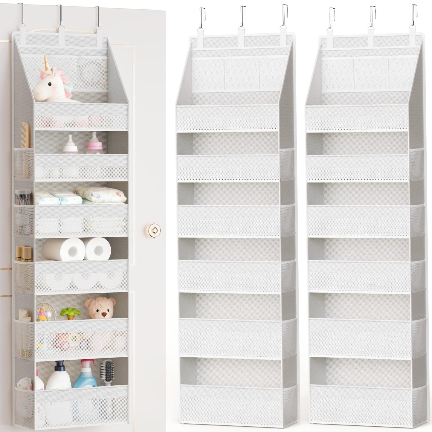 Criusia Over the Door Organizer 6-Shelf Hanging Storage