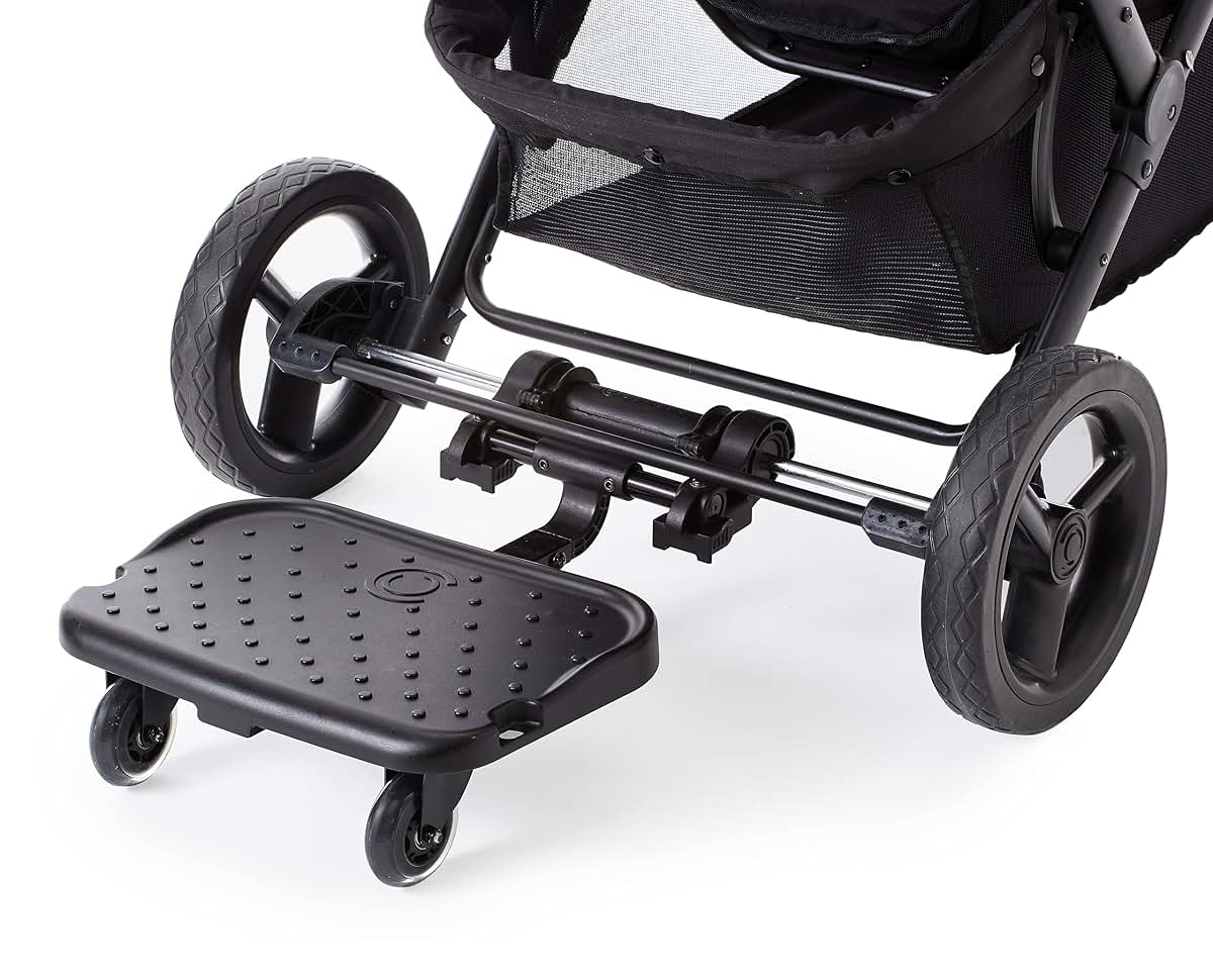 Contours Boogie Board Ride Along Stroller Board for Kids, Supports Up to 48 lbs, Black