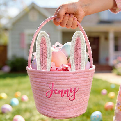 BabyOneStop Personalized Easter Basket With Embroidered Name