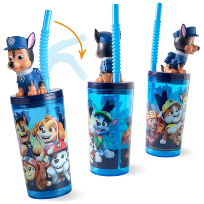 P:os Paw Patrol Chase Children's Drinking Cup With Straw (photo 4)